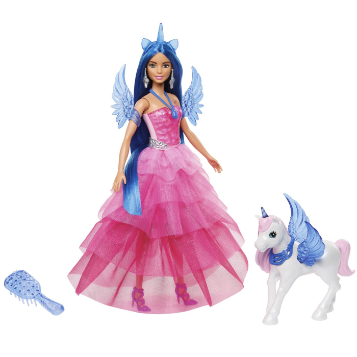 Papusa barbie, zana cu unicorn, 32.5 cm [1]