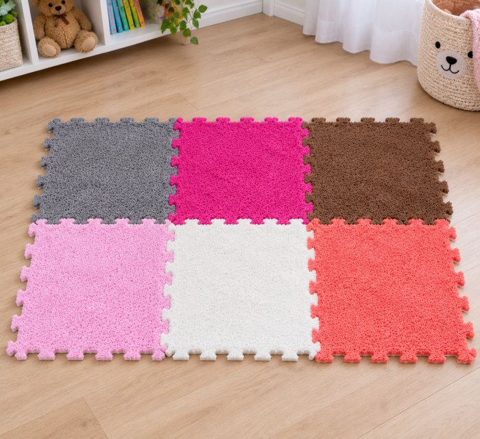 Puzzle Burete Pufos pentru Copii, 6 Piese, 60 × 60 cm [5]