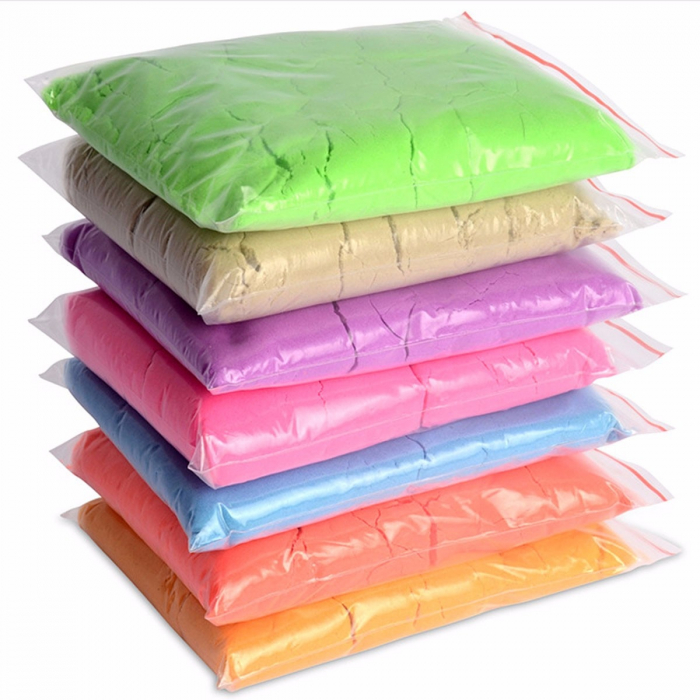 Rezerva Nisip Kinetic, colorat, culoare aleatorie, in punga, 500g [2]