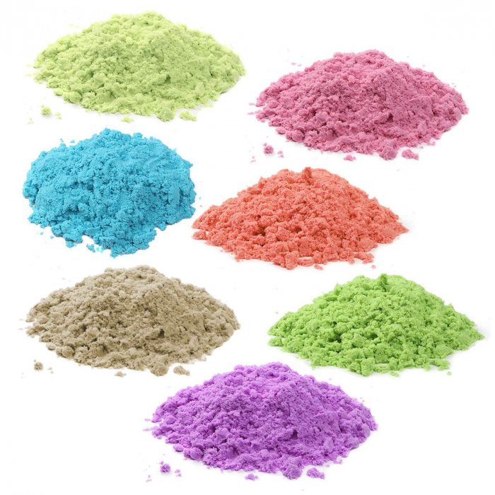 Rezerva Nisip Kinetic, colorat, culoare aleatorie, in punga, 500g [8]