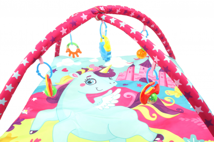 Salteluță de joacă Unicorn - centru de explorare pentru bebeluși [3]