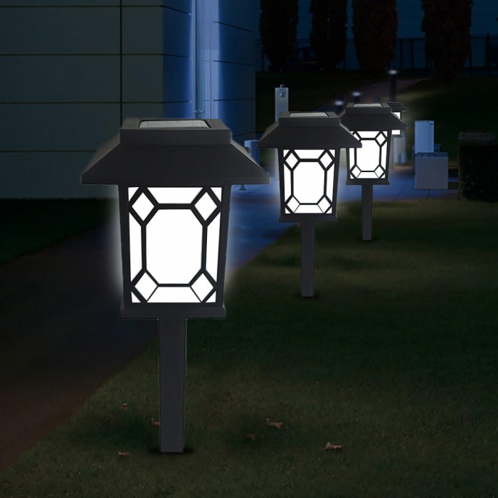 Set 3 lămpi solare de exterior pentru stâlpi sau gradina/terasa [5]