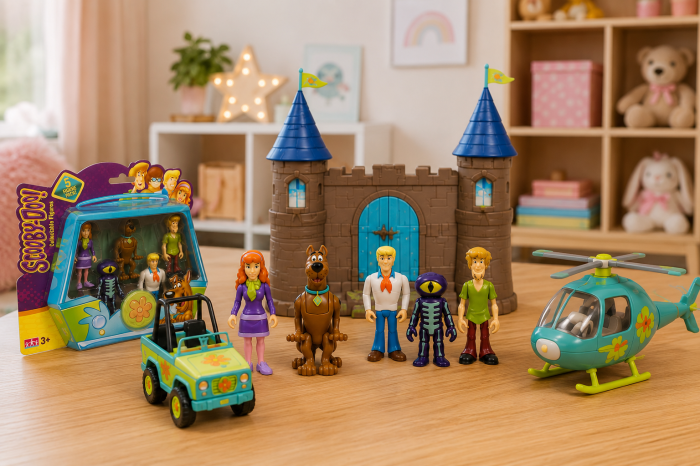 Set 5 Figurine Scooby-Doo – Personaje clasice, 7 cm, articulabile [3]