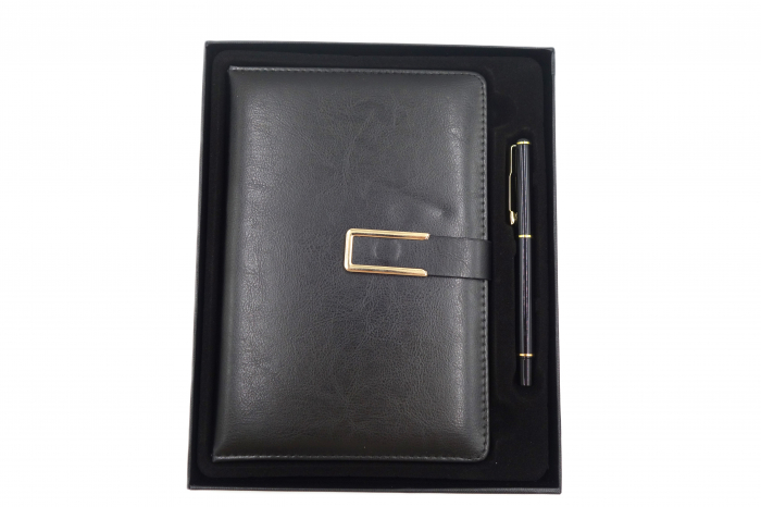 Set cadou, agenda si pix, pentru barbati, 22 cm [1]