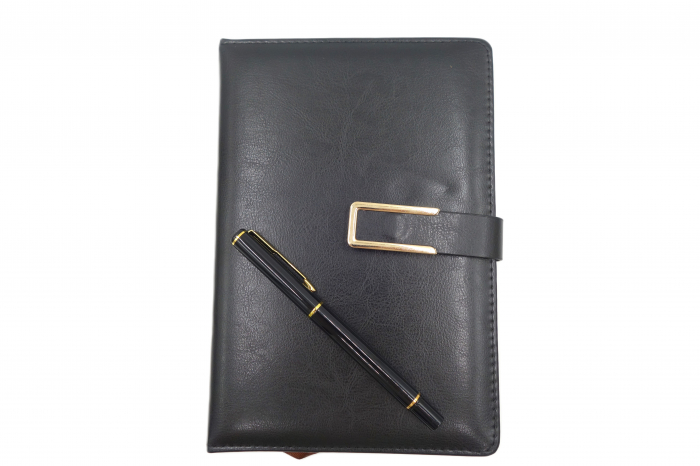 Set cadou, agenda si pix, pentru barbati, 22 cm [3]