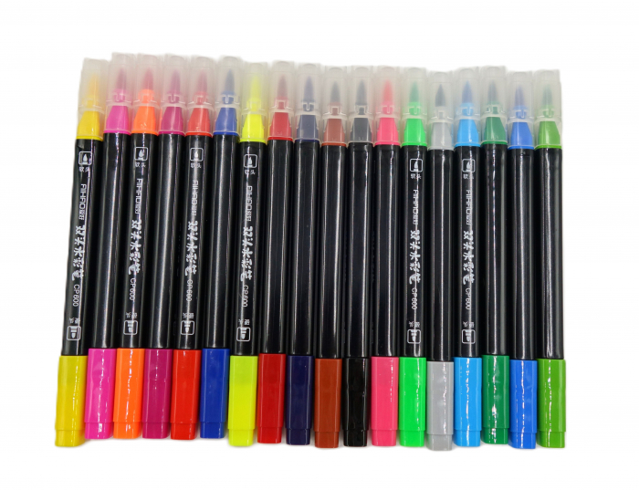 Set carioci, 18 culori, in gentuta cu maner, multicolor [2]