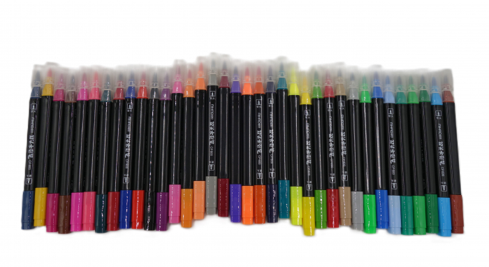 Set carioci, 36 de culori, in gentuta cu maner, multicolor [4]