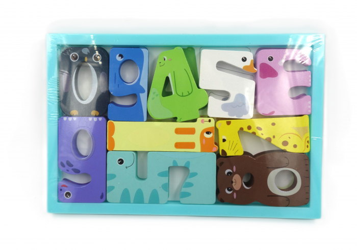Set cifre din lemn în formă de animăluțe, 5-7 cm [3]