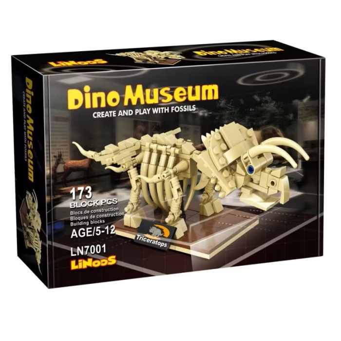 Set construcție schelet dinozaur,173 piese, Triceratops [3]