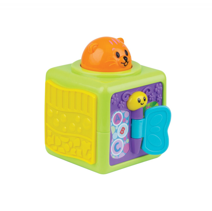 Set cuburi cu activități interactive, pentru bebeluși, cu animale, culori vibrante și elemente tactile, 3 luni+ [5]