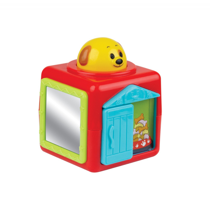 Set cuburi cu activități interactive, pentru bebeluși, cu animale, culori vibrante și elemente tactile, 3 luni+ [3]