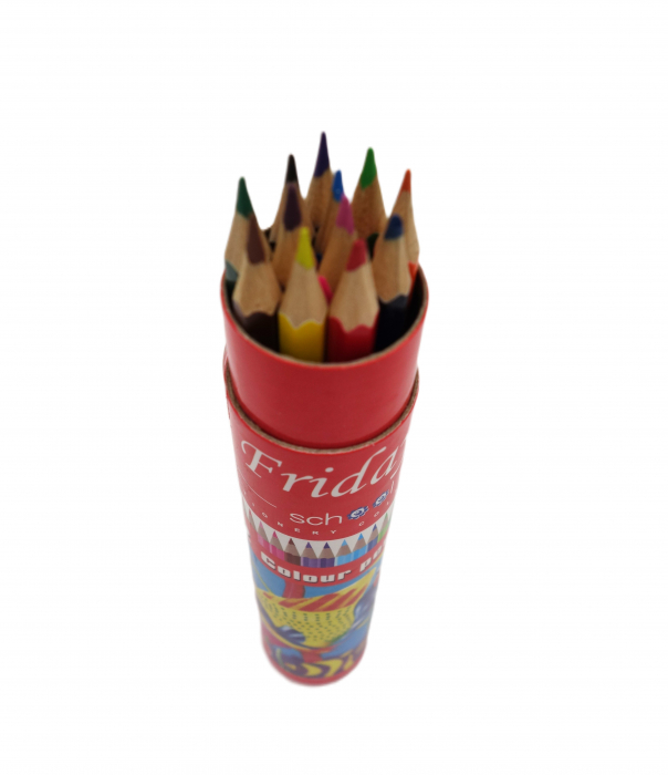 Set de creioane colorate, 12  bucati si ascutitoare [3]