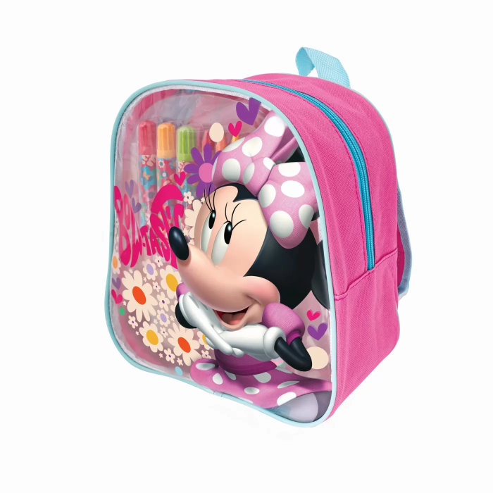 Set de desen Minnie în rucsac, 10 pagini preimprimate și 10 pagini goale, accesorii creative [6]