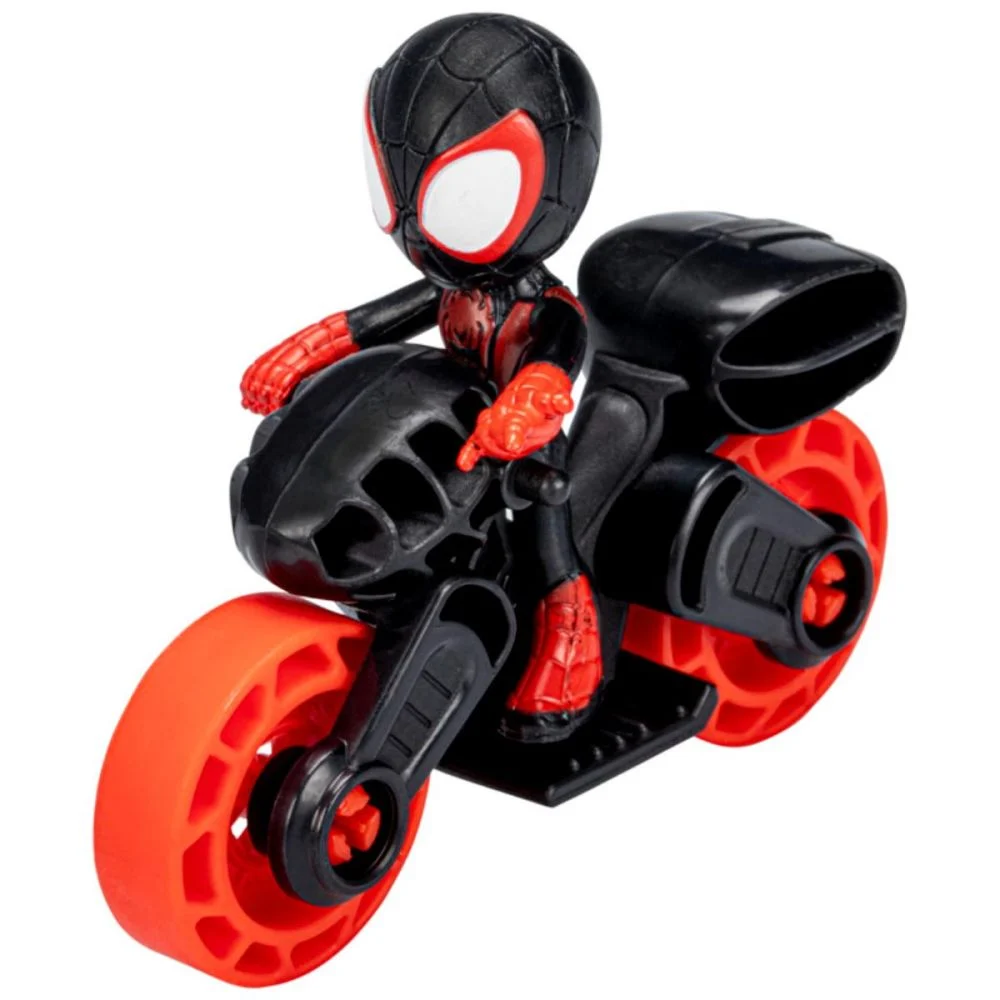 Set figurina cu motocicleta Spidey and His Amazing Friends, Miles, aventura turbo [3]