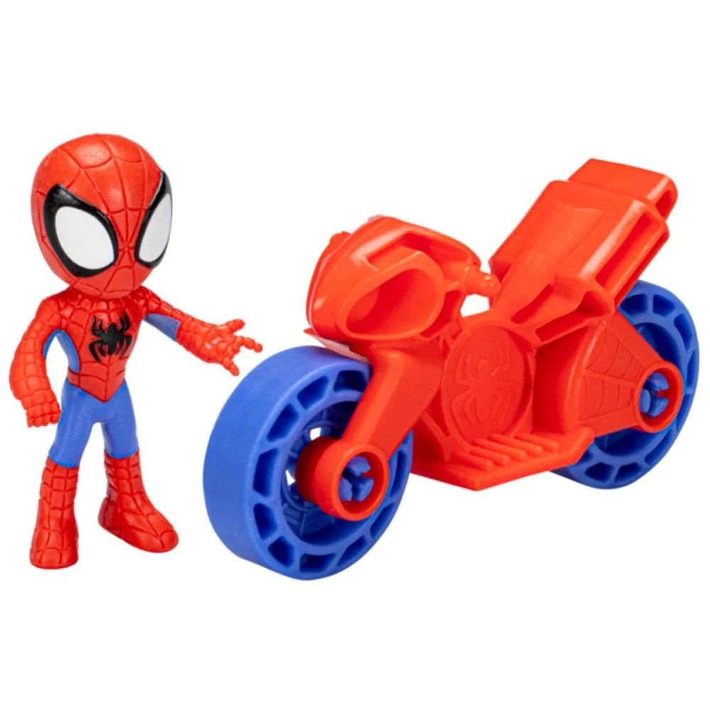 Set figurina cu motocicleta Spidey and His Amazing Friends, Spidey, aventura turbo [4]