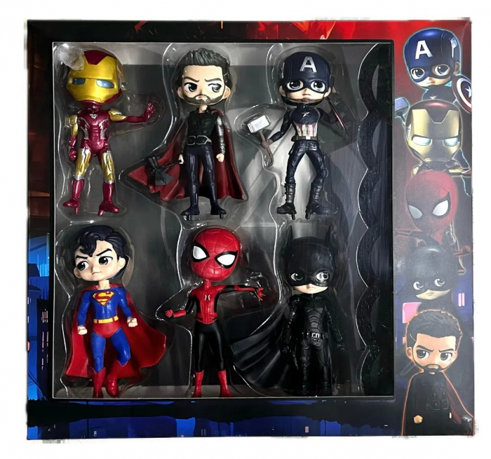 Set Figurine Supereroi, 6 personaje emblematice, pentru aventuri extraordinare! [1]