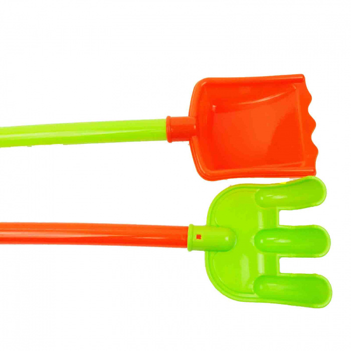 Set pentru joaca pe nisip, lopata + grebla, 40 cm [4]