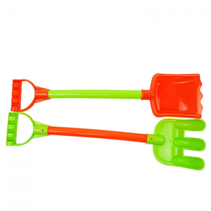 Set pentru joaca pe nisip, lopata + grebla, 40 cm [2]
