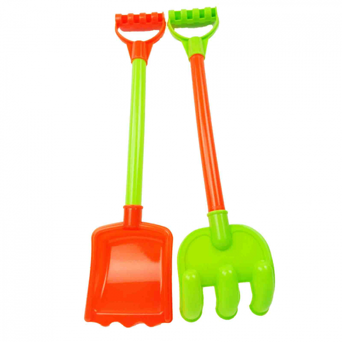 Set pentru joaca pe nisip, lopata + grebla, 40 cm [3]