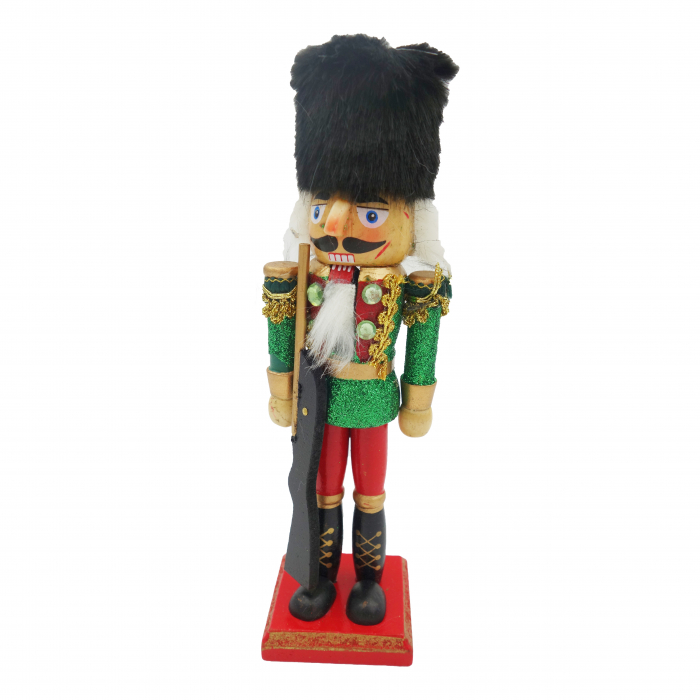 Soldatel din lemn, model Spargator de nuci,verde, 20 cm [5]