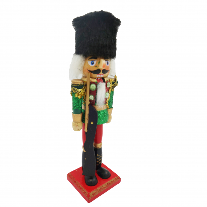 Soldatel din lemn, model Spargator de nuci,verde, 20 cm [2]