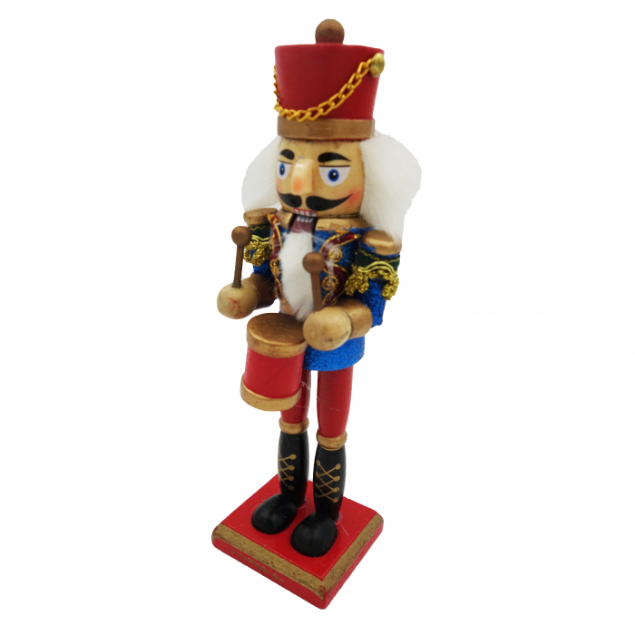 Soldatel din lemn, model Spargator de nuci,albastru, 20 cm [3]