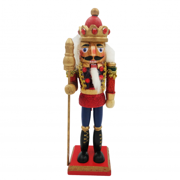 Soldatel din lemn, model Spargator de nuci, rosu, 20 cm [1]
