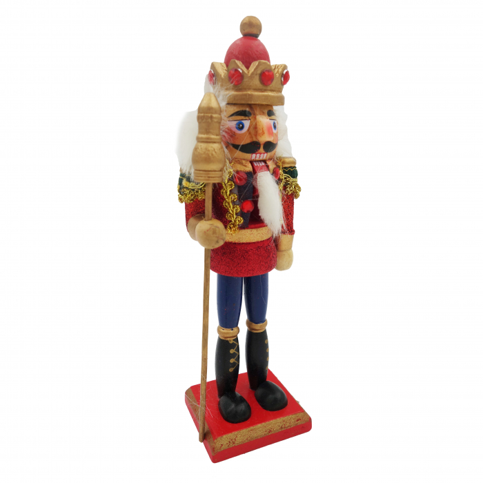 Soldatel din lemn, model Spargator de nuci, rosu, 20 cm [3]