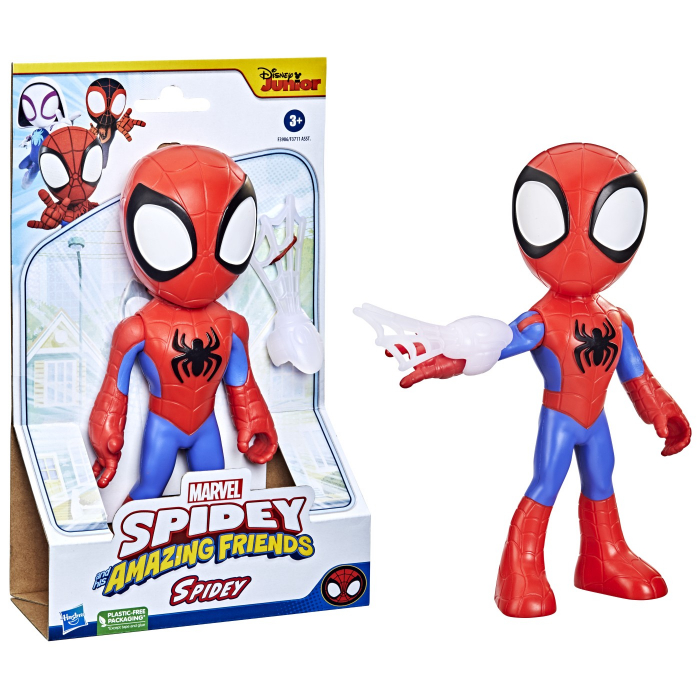 Spidey si prietenii sai uimitori, mega figurina Spidey, cu panza, 22 cm [1]