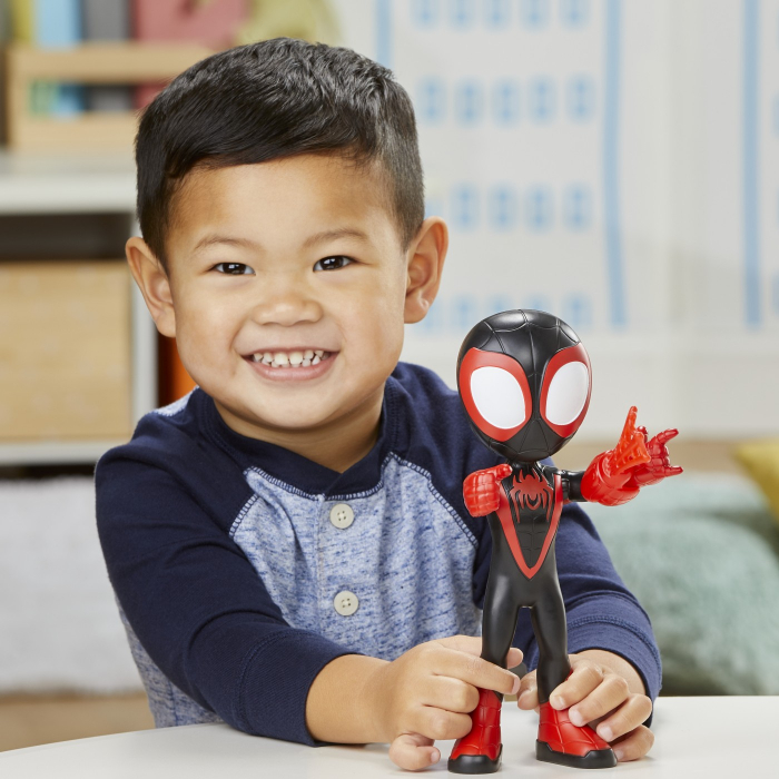 Spidey si prietenii sai uimitori, mega figurina Miles Morales, cu panza, 22 cm [4]