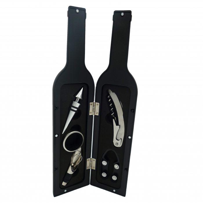 Sticla decorativa cu 5 ustensile pentru vin, 33 cm [4]