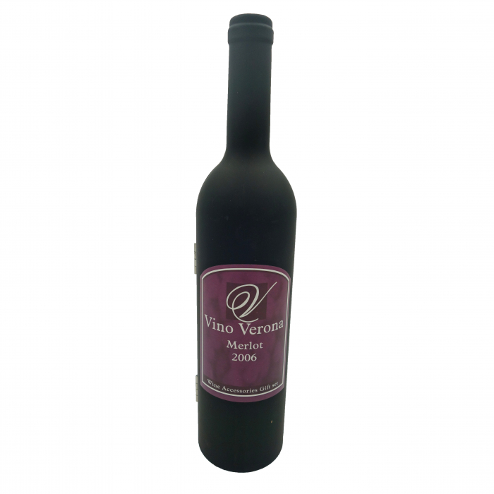 Sticla decorativa cu 5 ustensile pentru vin, 33 cm [3]