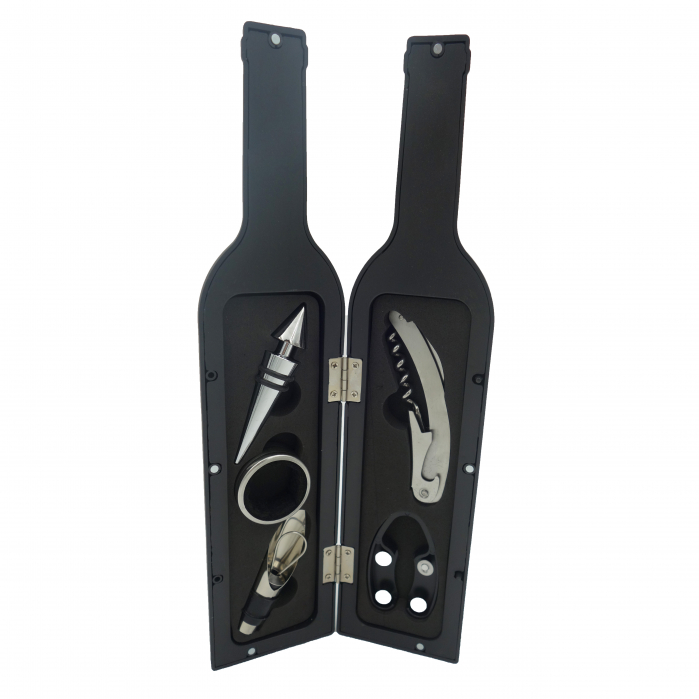 Sticla decorativa cu 5 ustensile pentru vin, 33 cm [5]