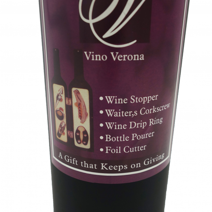 Sticla decorativa cu 5 ustensile pentru vin, 33 cm [2]