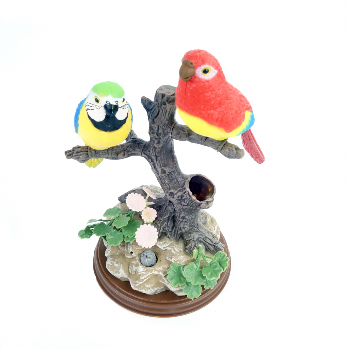 Suport de pixuri, model pereche de papagali, 15 cm [1]