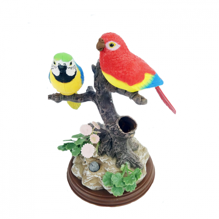 Suport de pixuri, model pereche de papagali, 15 cm [2]
