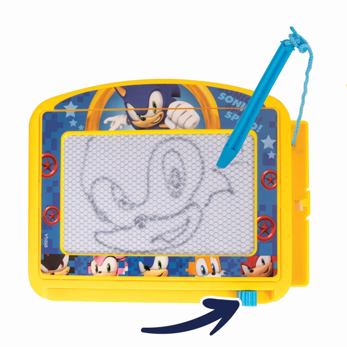 Tablă magnetică de desen Sonic the Hedgehog Magic Scribbler, cu stilou magnetic și radieră magică [3]
