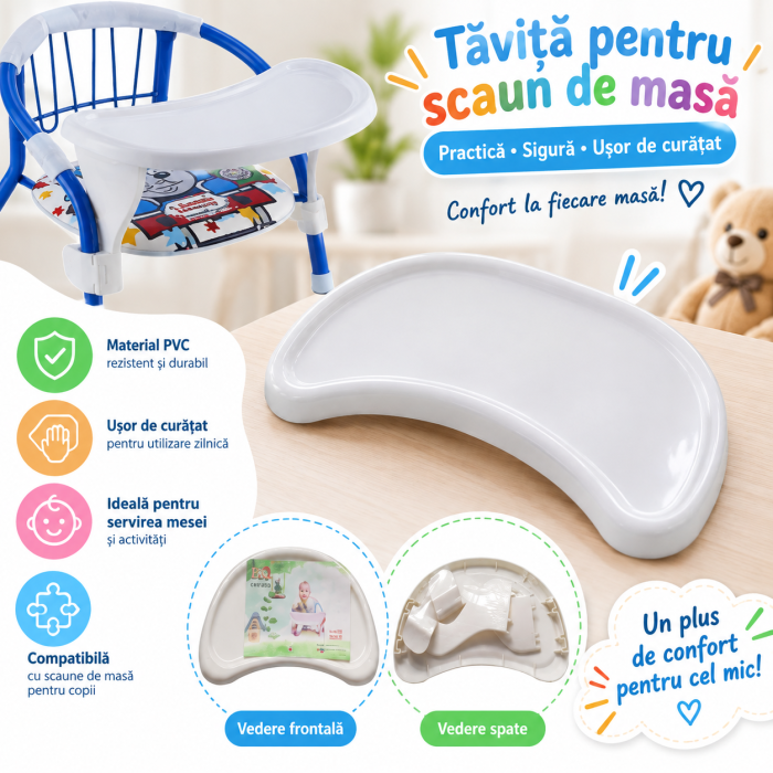 Tăviță PVC pentru Scaun de Masă Copii | Sebicel [5]