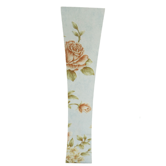 Vază decorativă florală, din MDF, 58 cm, albă [3]