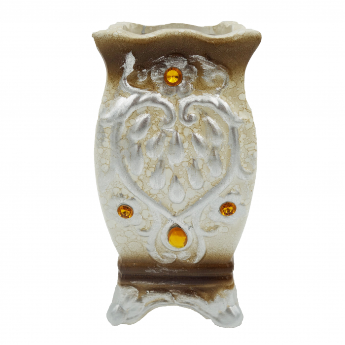 Vază pentru flori, din ceramica, crem 20 cm [1]