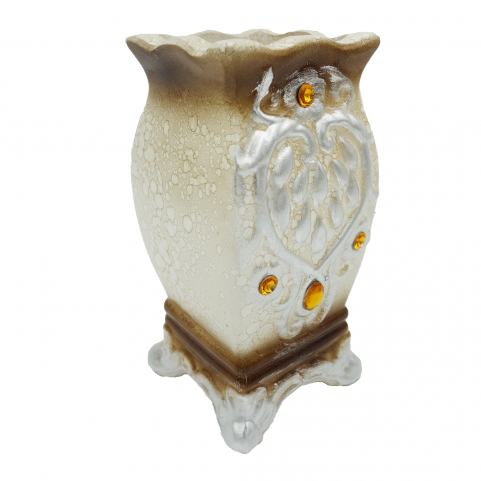 Vază pentru flori, din ceramica, crem 20 cm [3]