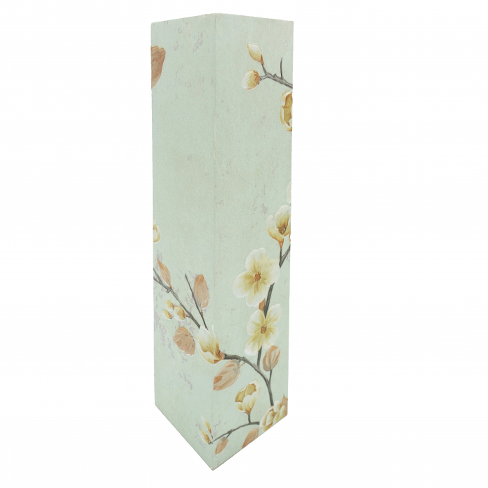 Vază pentru flori, din MDF, 40 cm, cu flori, albastru deschis [5]