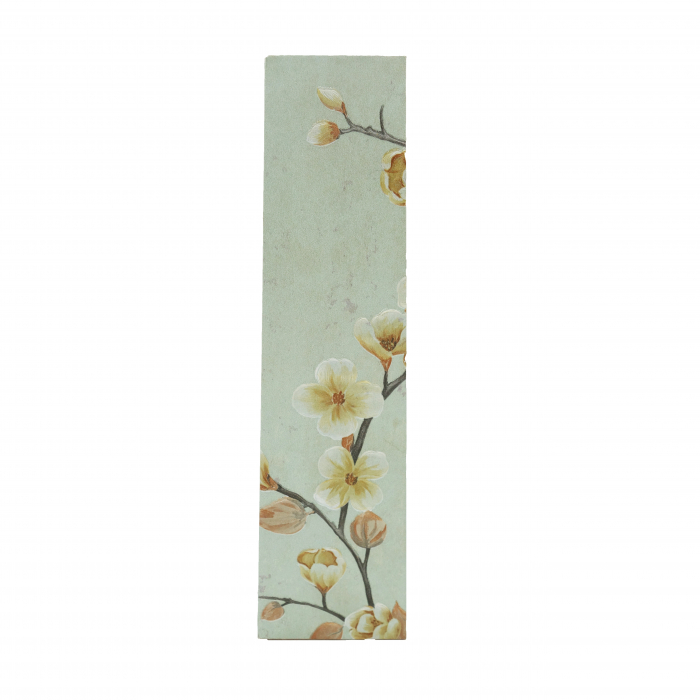 Vază pentru flori, din MDF, 40 cm, cu flori, albastru deschis [8]