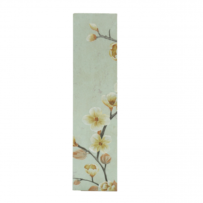 Vază pentru flori, din MDF, 40 cm, cu flori, albastru deschis [3]