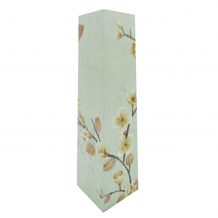 Vază pentru flori, din MDF, 40 cm, cu flori, albastru deschis [7]
