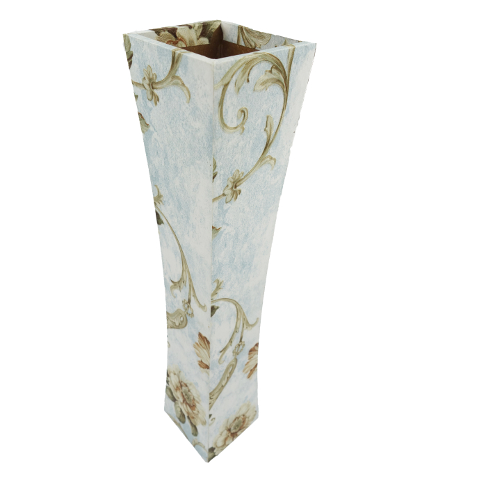 Vază pentru flori, din MDF, 58 cm, crem [4]