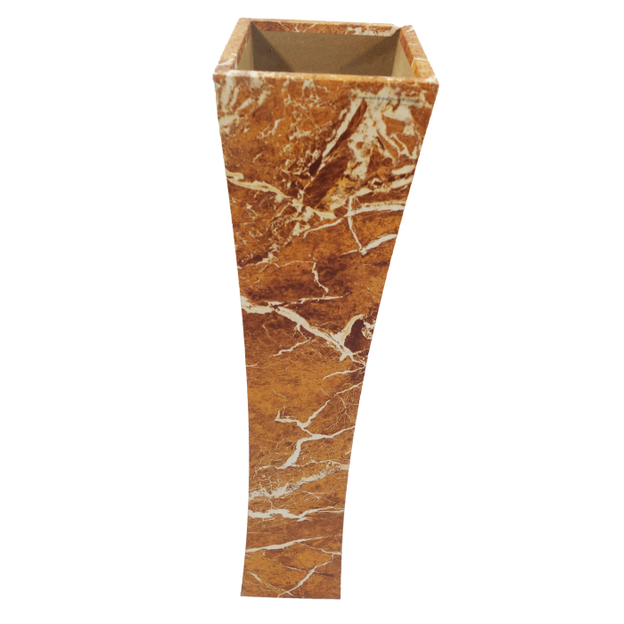 Vază pentru flori, din MDF, 58 cm, maro-portocaliu [2]