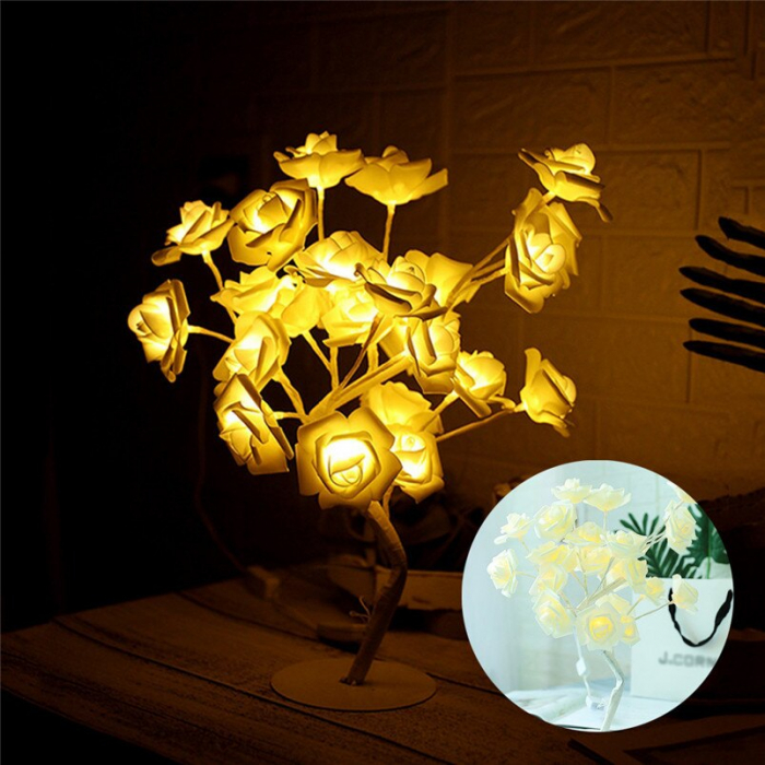 Veioza in forma de copacel, cu lumina calda, 40 cm [3]