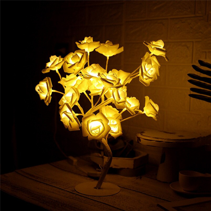 Veioza in forma de copacel, cu lumina calda, 40 cm [8]