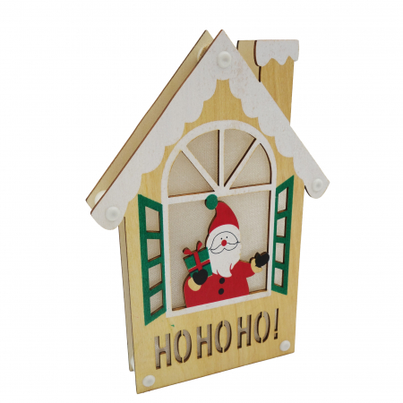 Felinar decorativ in forma de casuta, 20 cm [2]
